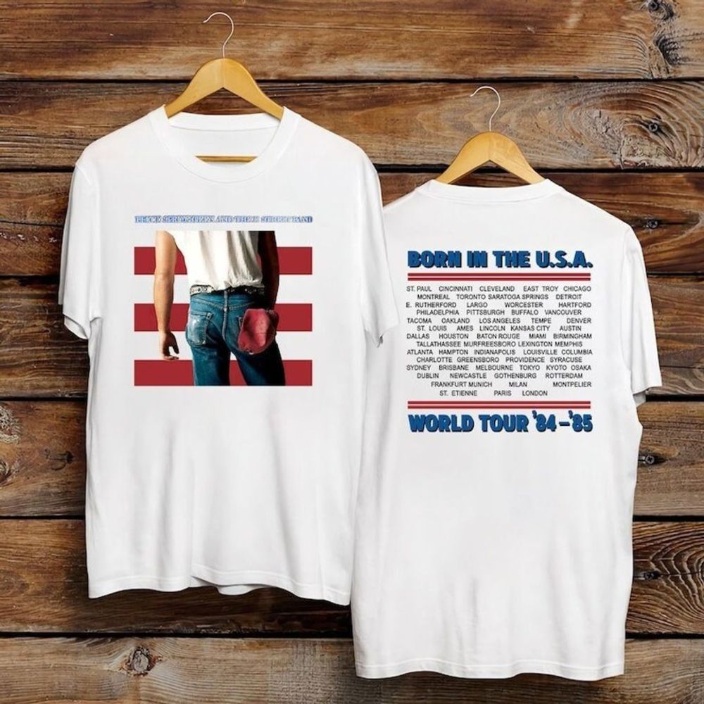 Bruce Springsteen Born In The Usa Tshirt 2 Sided T Shirts